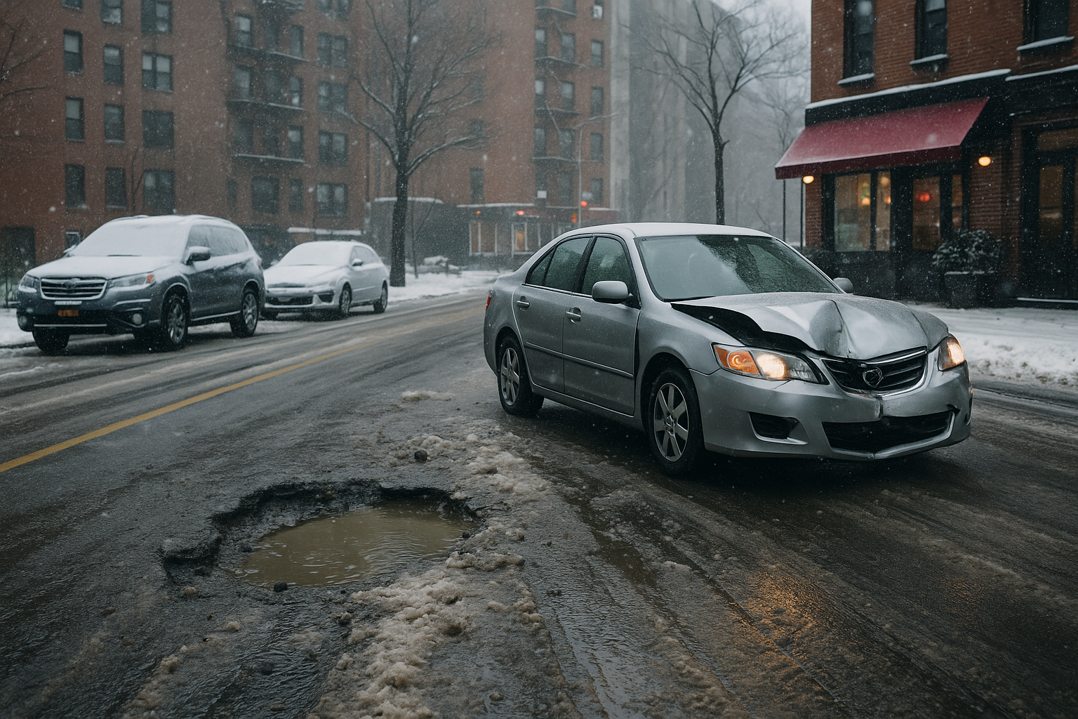 Car accident NYC Street