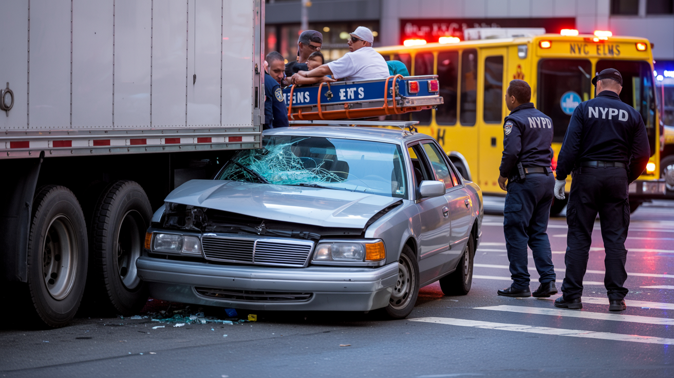 NYC Truck Car Accident