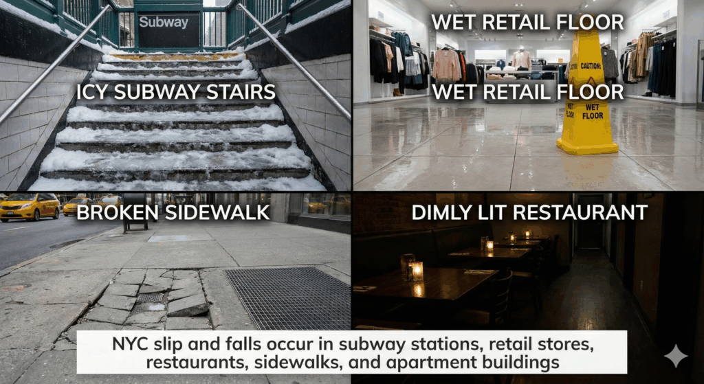 Common NYC fall hazards