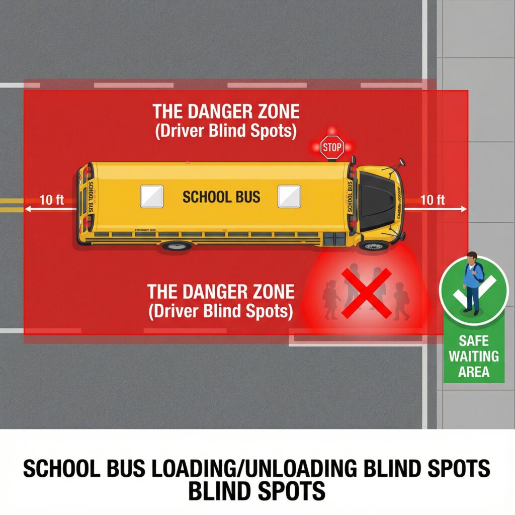 SCHOOL BUS LOADING/UNLOADING BLIND SPOTS