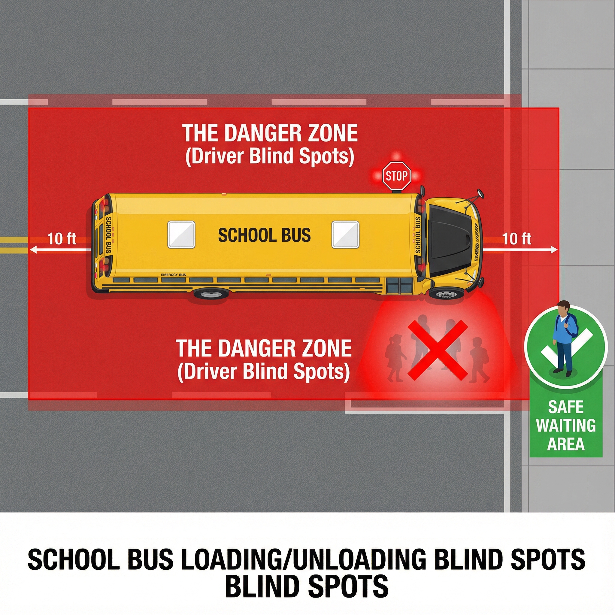 SCHOOL BUS LOADING/UNLOADING BLIND SPOTS