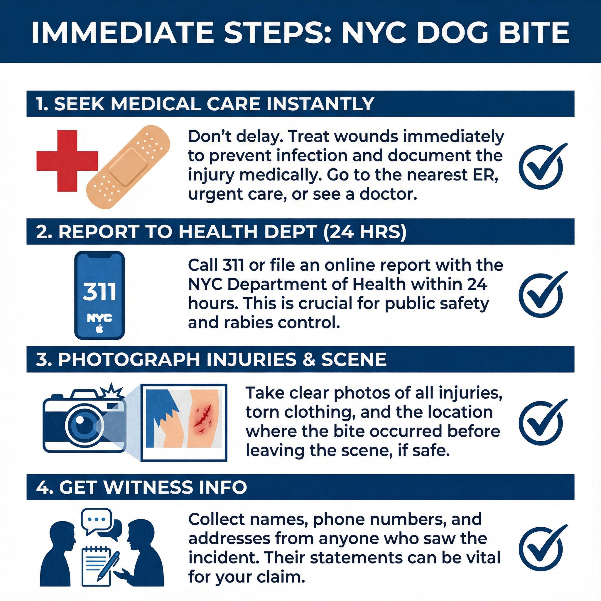 IMMEDIATE STEPS: NYC DOG BITE